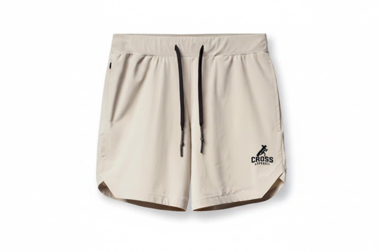 Cross Lifters beige gym shorts for men