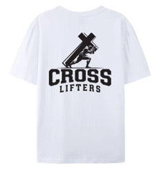 Cross Lifters oversized men’s t shirt in white